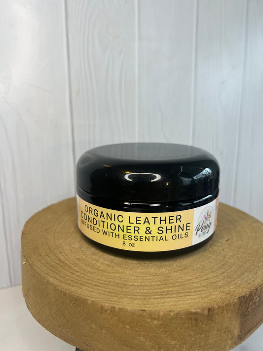 8 oz - Organic Leather Conditioner & Shine